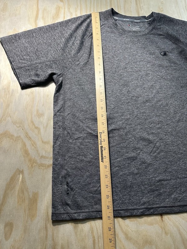Champion Vapor Mens XL Performance T-Shirt Dark Gray Crew Neck Short Sleeve Tee gallery