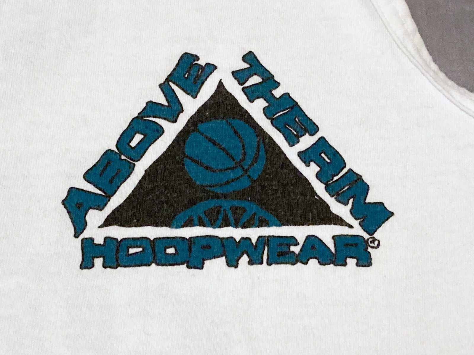 Vintage 90s Above The Rim Hoopwear "Just Elevate" Hip Hop Tanktop USA Made - L gallery