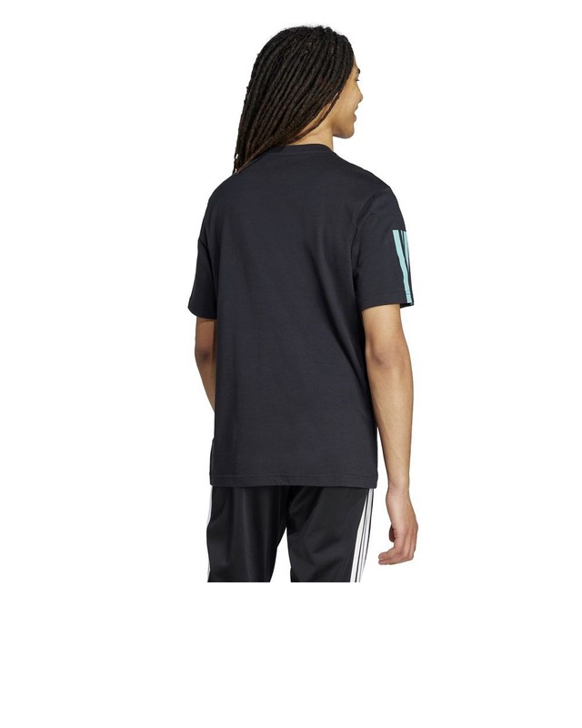 Mens Adidas Black Script Single Jersey Cotton Casual T-Shirt gallery