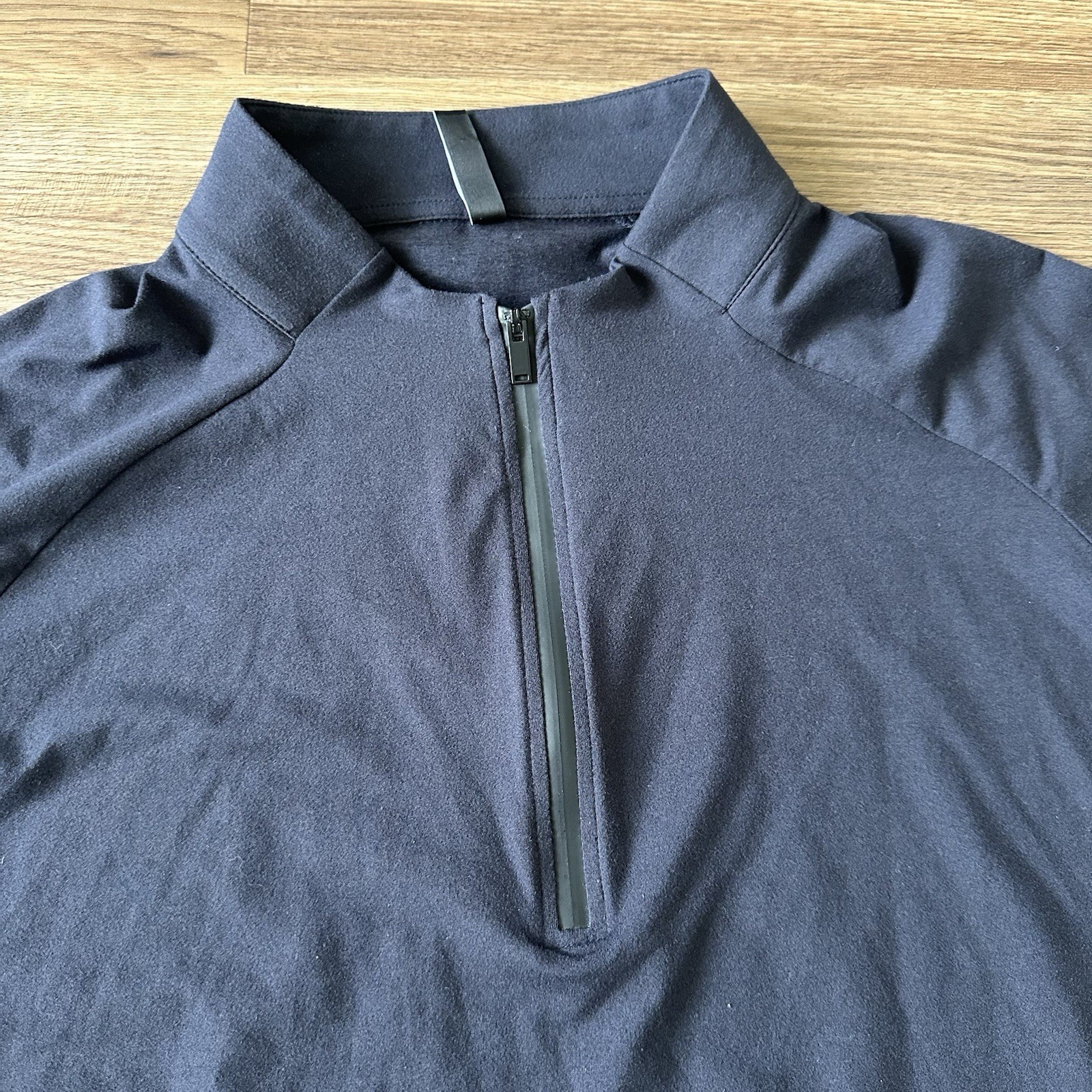 Asher Golf 1/4 Zip Performance Long Sleeve Pullover Black Men’s XXL Shirt Preppy gallery