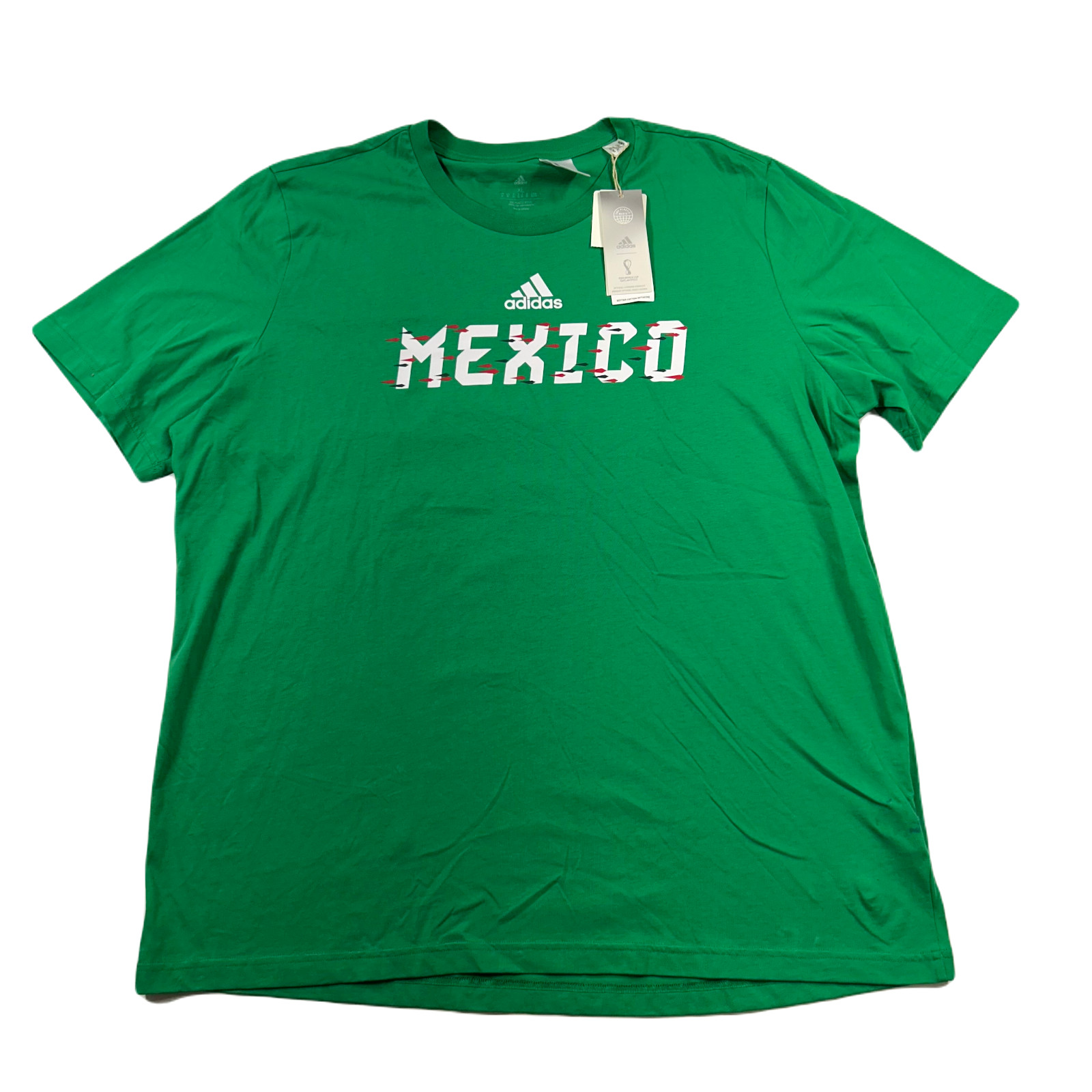 Adidas Mexico FIFA World Cup 2022 Jersey T-Shirt Mens XL Green Licensed NEW gallery