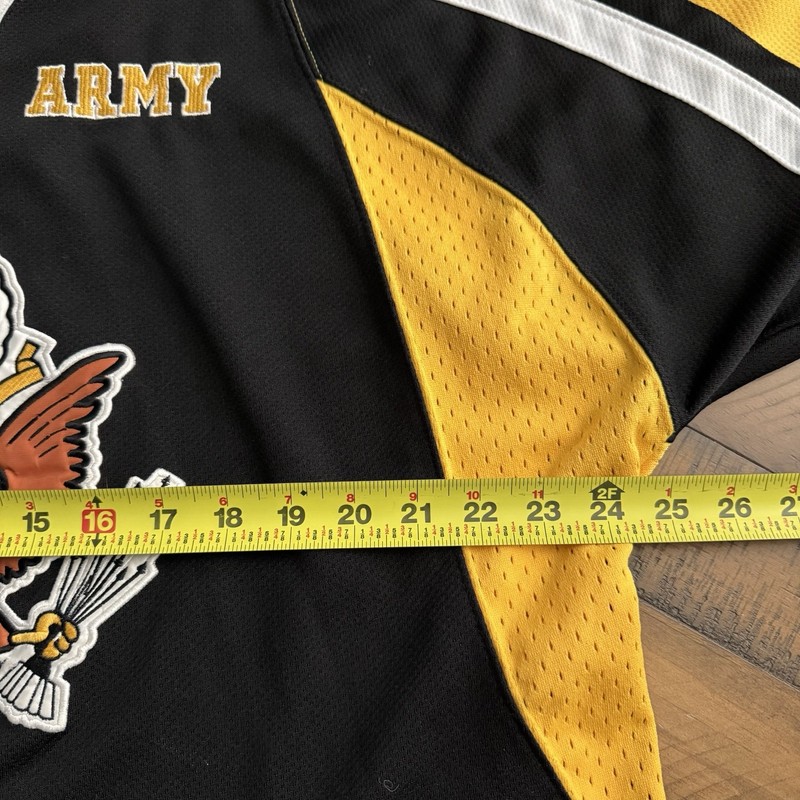 Rapid Dominance U.S. ARMY Black And Yellow Polyester Mesh Jersey Large gallery