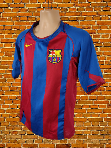 NIKE FC BARCELONA 90 FOOTBALL SOCCER VINTAGE HOME JERSEY SHIRT SIZE SMALL 36/38 gallery