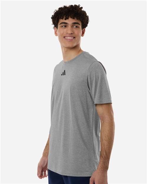 Adidas Men's Large Black Performance T-Shirt Crew Neck Athletic Tee gallery