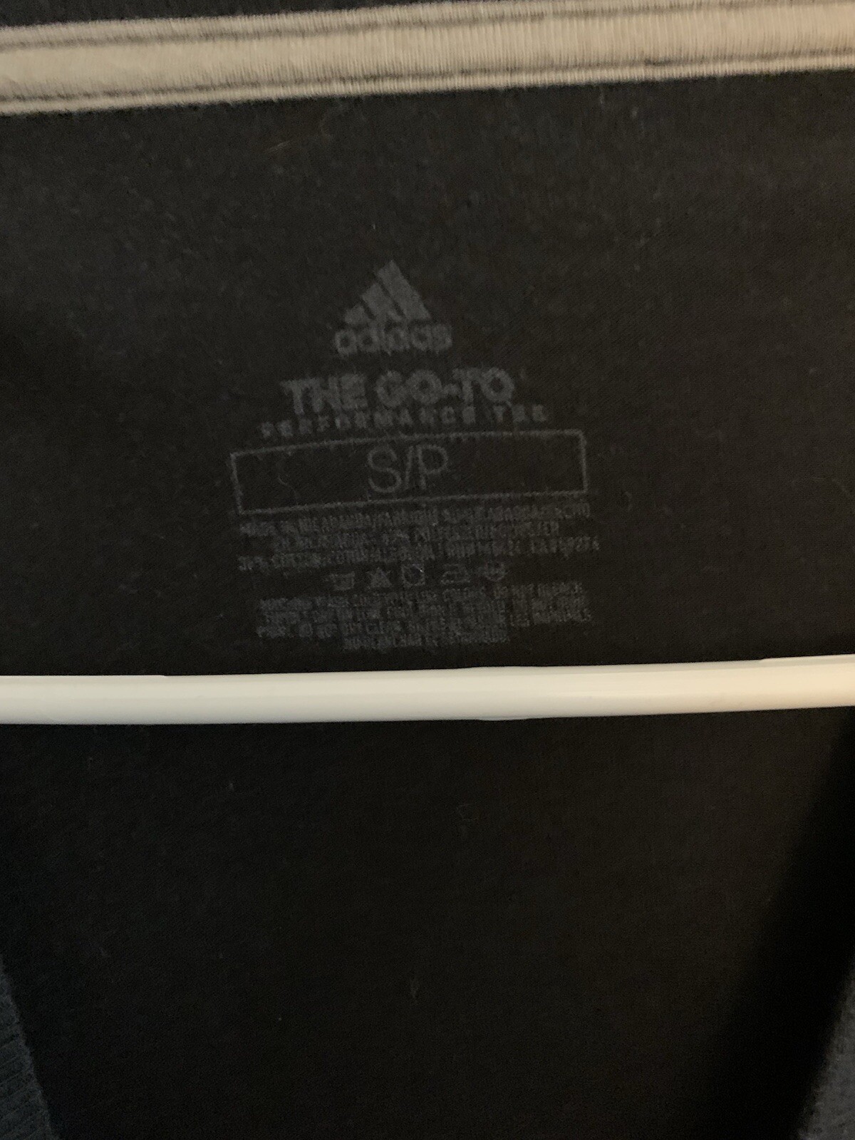 Men's Adidas Performance Active Wear T-Shirt Black Size Small gallery