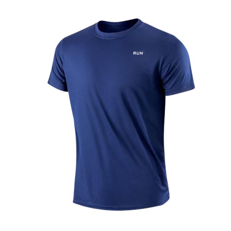 Men's Quick Dry Short Sleeve Gym Running Moisture Wicking Round Neck T-shirt Tra gallery
