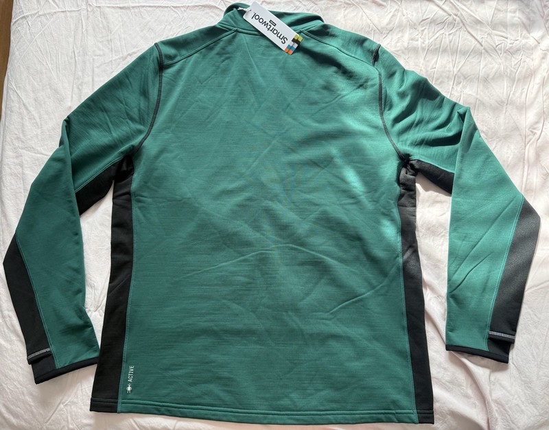 Smartwool Active 1/4 Zip Mock Neck Performance Pullover Men's L gallery