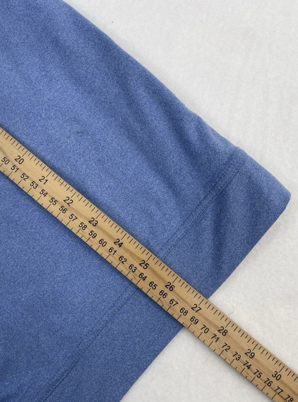 Rhoback Performance Q-Zip Pullover Mens Small Blue Heather Golf Long Sleeve gallery