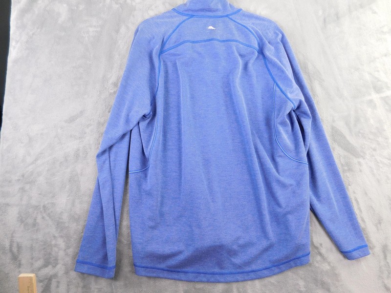 Tommy Bahama Pullover Mens Medium Blue 1/4 Zip Long Sleeve Lightweight Golf gallery