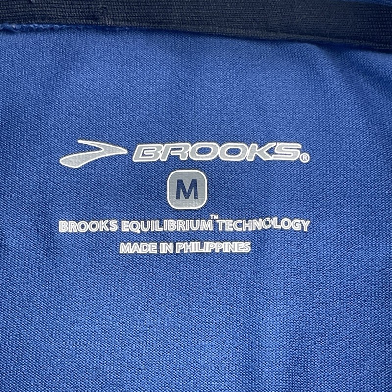 Brooks Equilibrium Technology 1/4 Zip Activewear Blue Pullover Mens Medium gallery