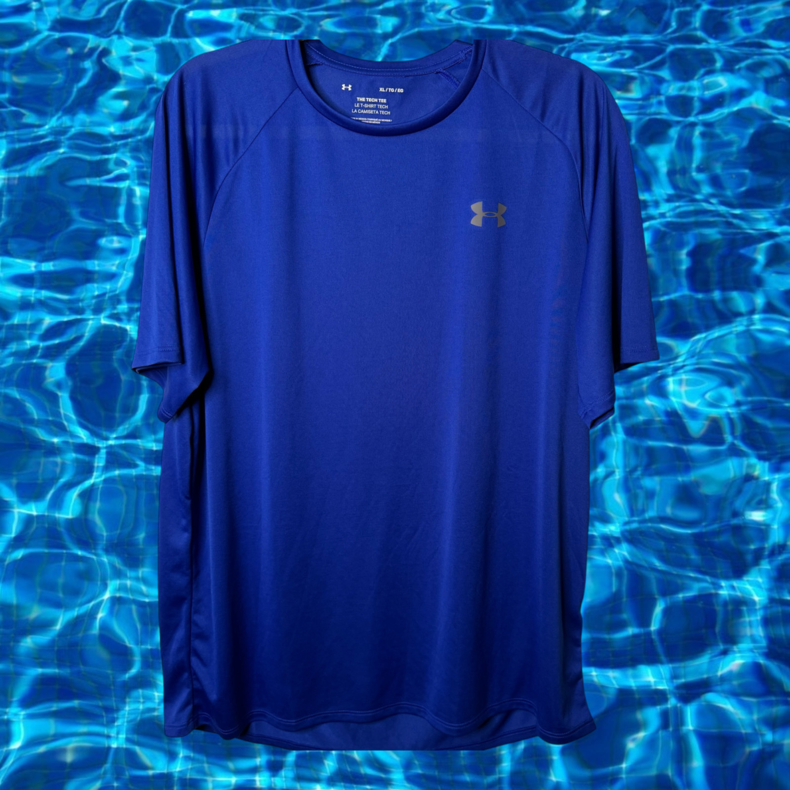 Under Armour The Tech Tee Size XL 100% Polyester Short Sleeve Royal Blue gallery