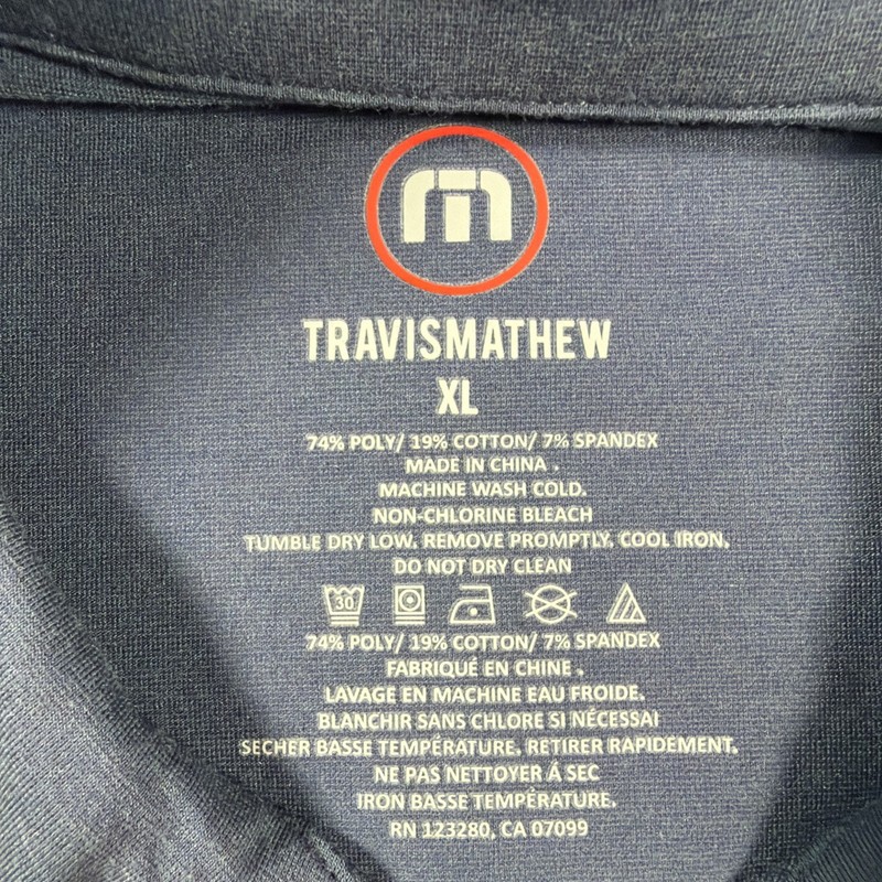 Travis Mathew 1/4 Zip Mens Extra Large Blue True Prestige Pure Performance Golf gallery
