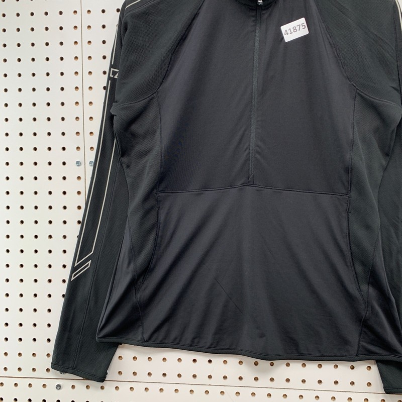 NEW CB Cutter Buck 1/2 Zip Pullover Mens Medium Black Dry Tec Golf 19.5x25 gallery