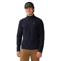 Mountain Hardwear Summit Grid Half Zip Men’s Sweatshirt, Black, X-Large