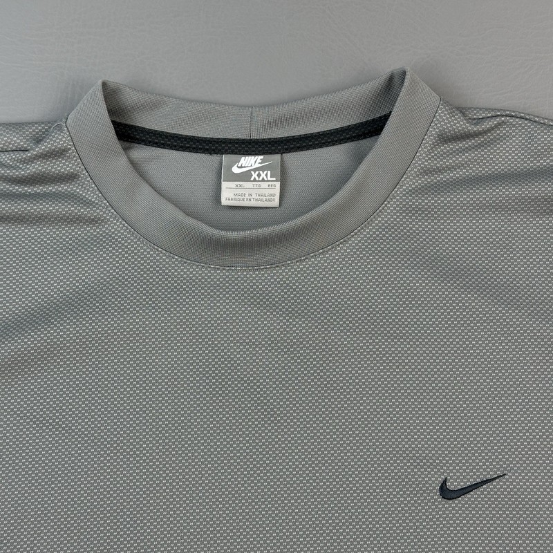 Vintage Nike Sportswear Shirt Mens 2XL Gray Active Embroidered Swoosh Y2K gallery
