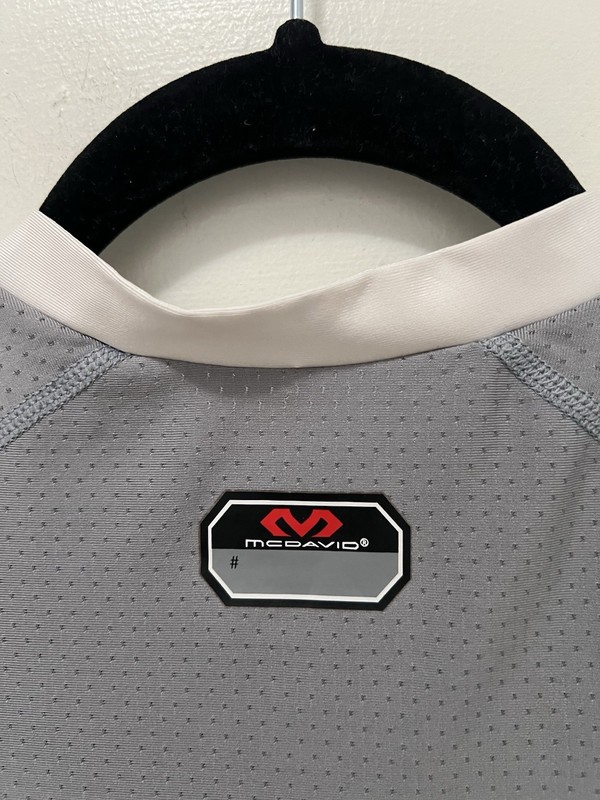 McDavid Compression Padded Under Shirt Size Men's Small Tank Top White/Gray gallery