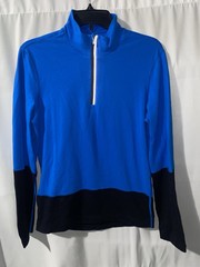 Lululemon Speed 1/2 Zip Beaming Blue Black Pullover Men’s Small