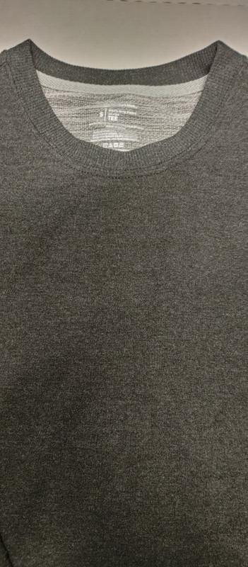 NEW Members Mark Long Sleeve Lounge Tee Heather Black Soot Size Small gallery