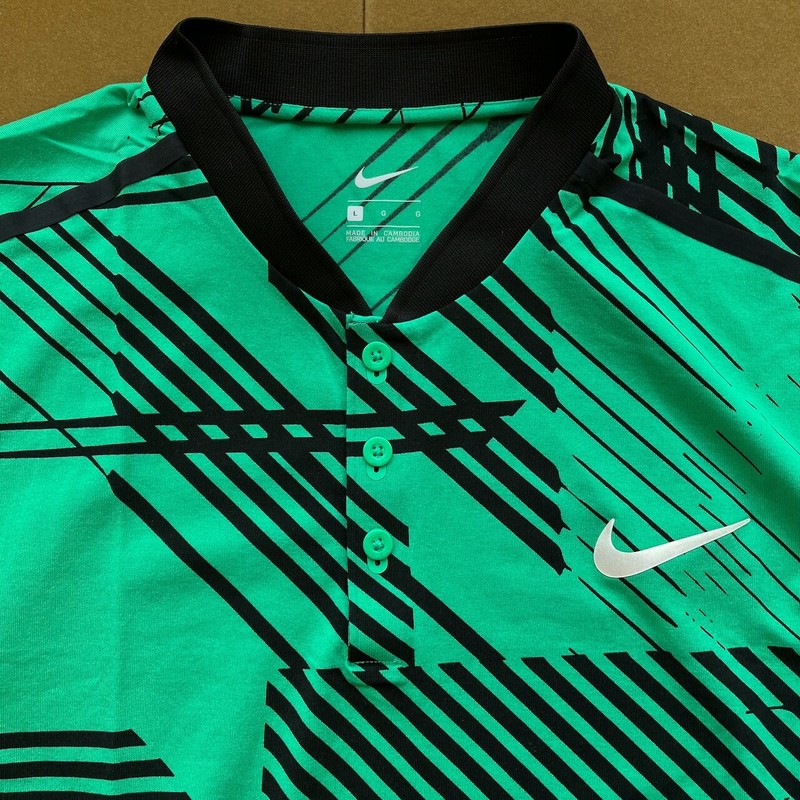 Nike Roger Federer RF 2017 Indian Wells Miami Henley Polo Tennis Shirt Uniqlo ON gallery