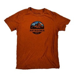 Patagonia Men’s Fitz Roy Scope Organic T-Shirt Copper Ore Size M