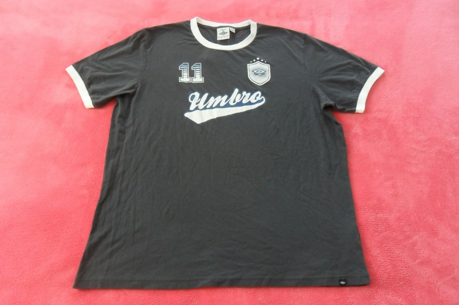 Umbro 1350 DIAMOND ICONS GRAPHIC RINGER Jersey TEE Shirt soccer Top~Mens sz 2XL~ gallery