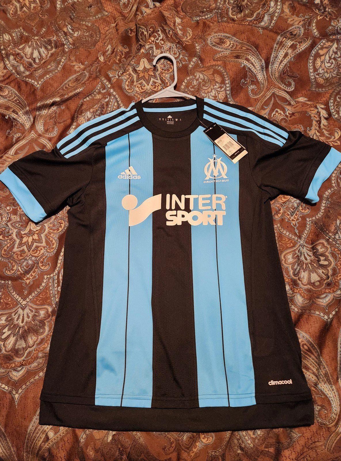 BNWT Rare Olympique Marseille 2015/2016 Alessandrini Away Soccer Jersey Size S gallery