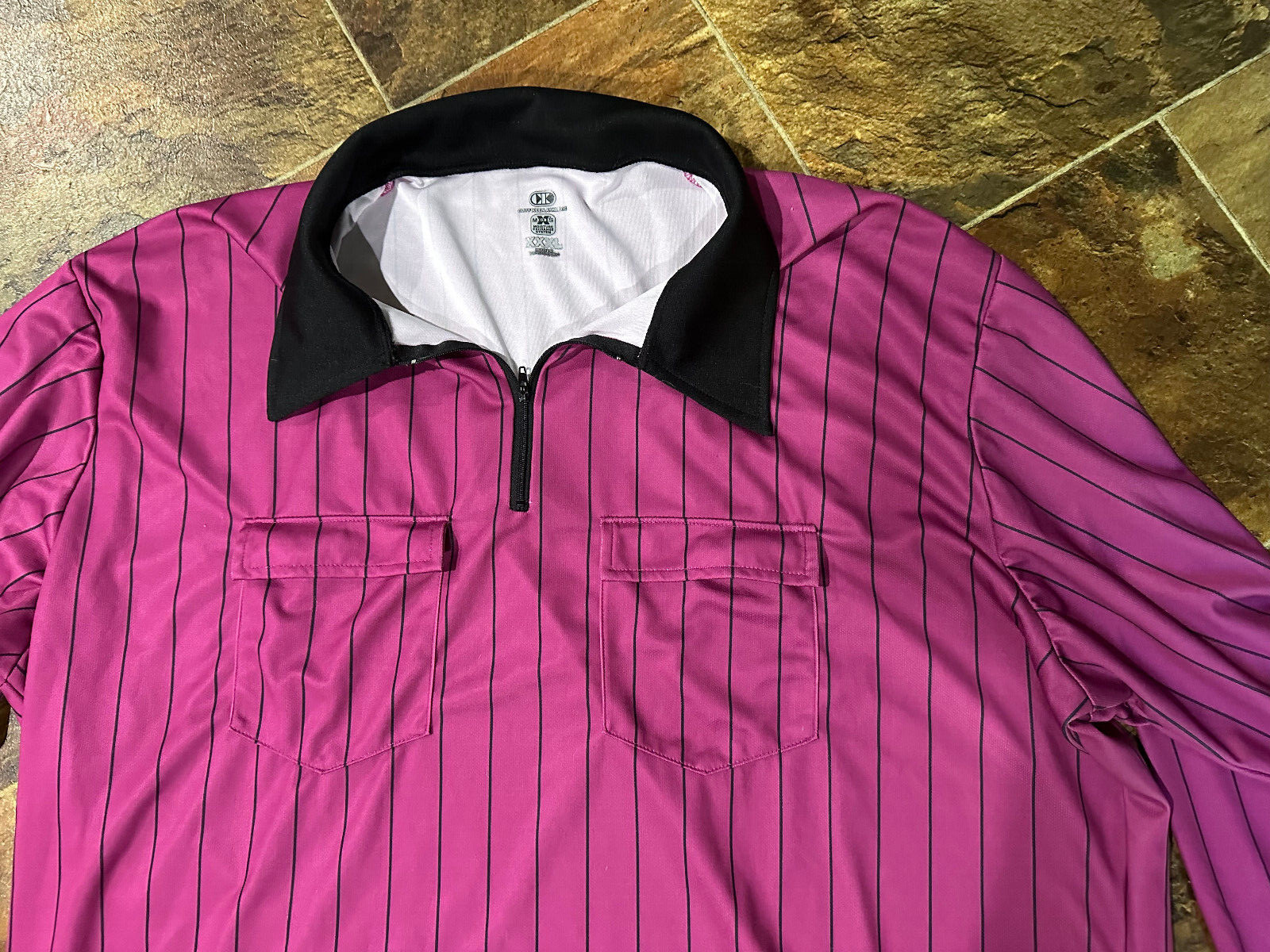 Cliff Keen Referee Shirt PINK BREAST CANCER Long Sleeve XXXL Wrestling Football gallery