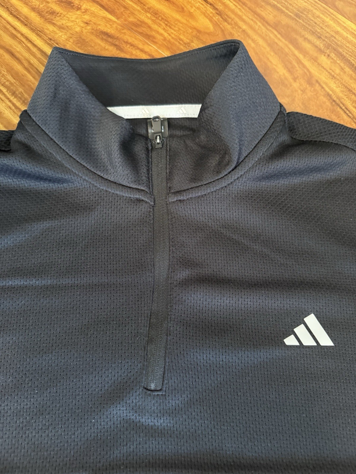 Adidas Ultimate365 Textured Quarter-Zip Pullover A2001 Black Size M gallery