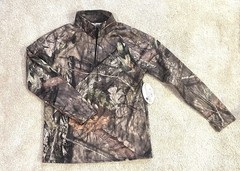 NWT Mossy Oak Long Sleeve Performance 1/4 Zip break up country Camo Mens Medium