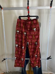 Peanuts Snoopy Pajama Pants Bottom Small S Length 31 Christmas