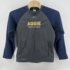 Nike NC A&T Aggie Track & Field Blue Grey Sweatshirt Men’s Size XS Long Sleeved