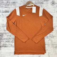 NWT Nike Coaches Soccer Football Top Mens Small Orange White DJ5118-802 MSRP $60