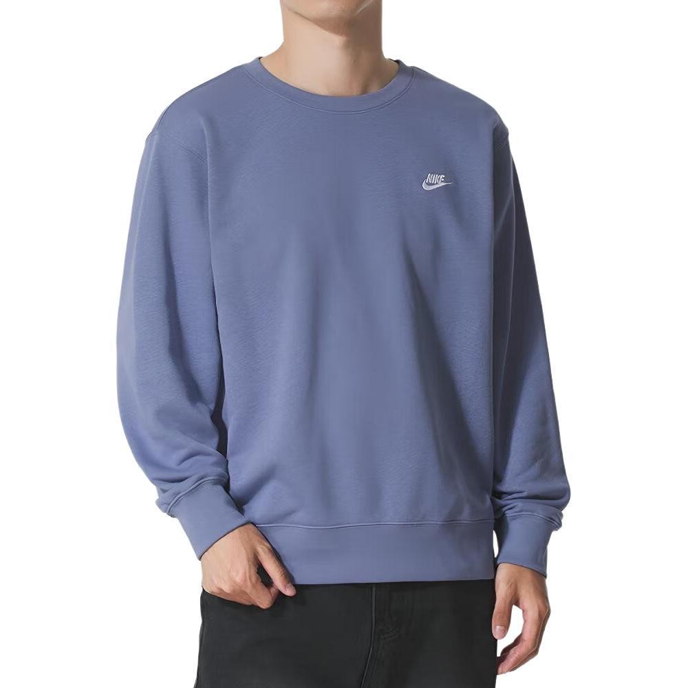 Nike Men's Blue Crewneck Pullover Sweatshirt with Lettering gallery