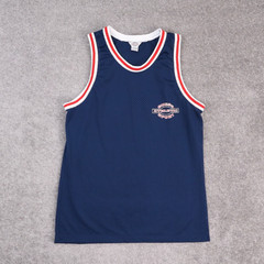 VTG GUESS Athletic Basketball Sports Medium Blue Sleeveless Mesh Jersey