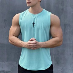 summer Sleeveless vest outdoor sport tank top running fitness undershirt quick d