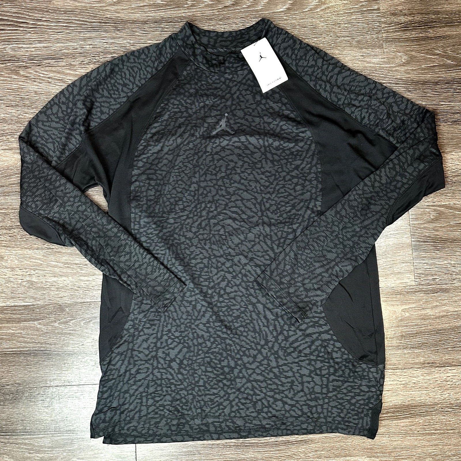 Nike Air Jordan Dri-FIT ADV Long Sleeve Shirt Men Size Large Elephant Print NEW gallery