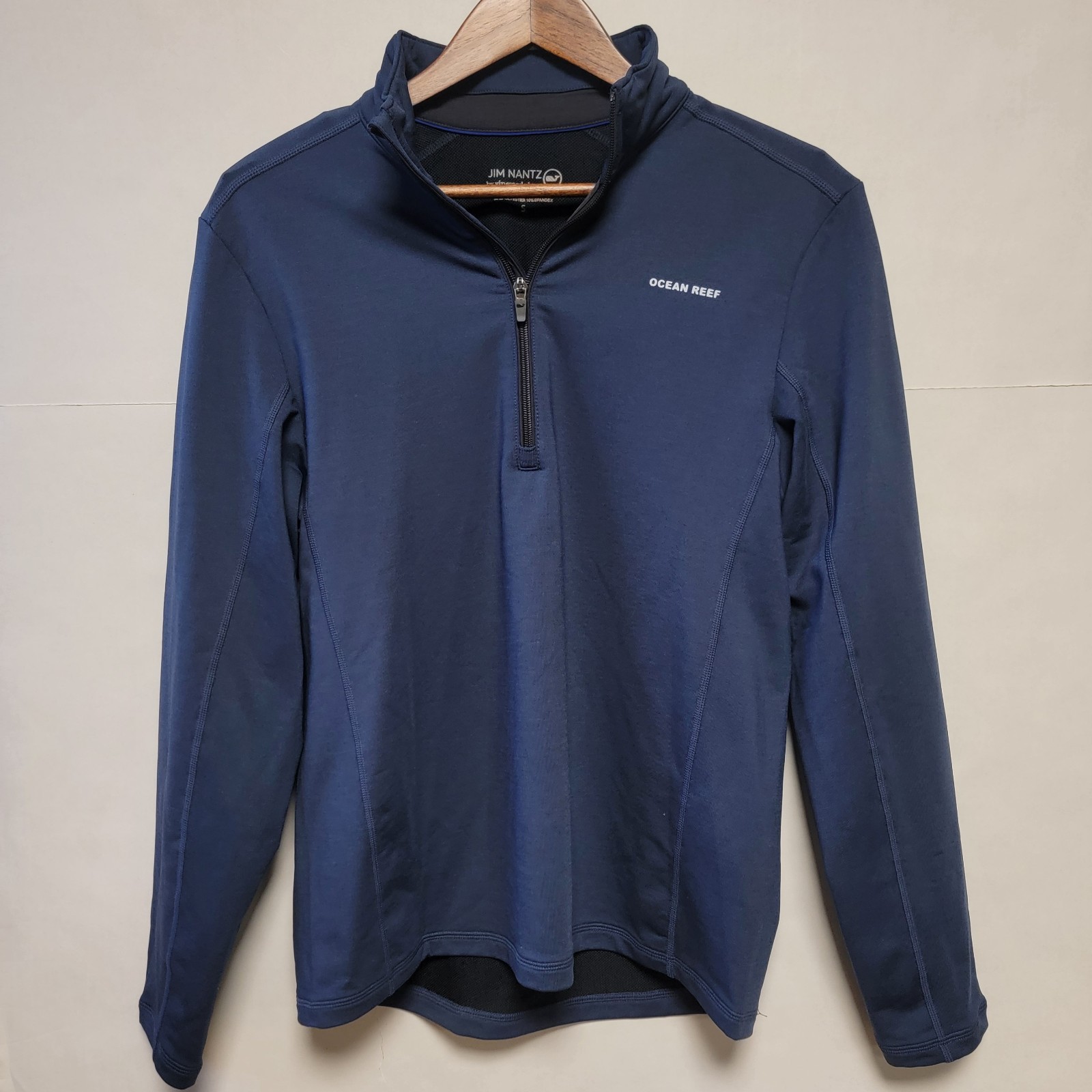 Vineyard Vines Jim Nantz Pullover Mens Small Blue Quarter Zip Golf Sweater gallery
