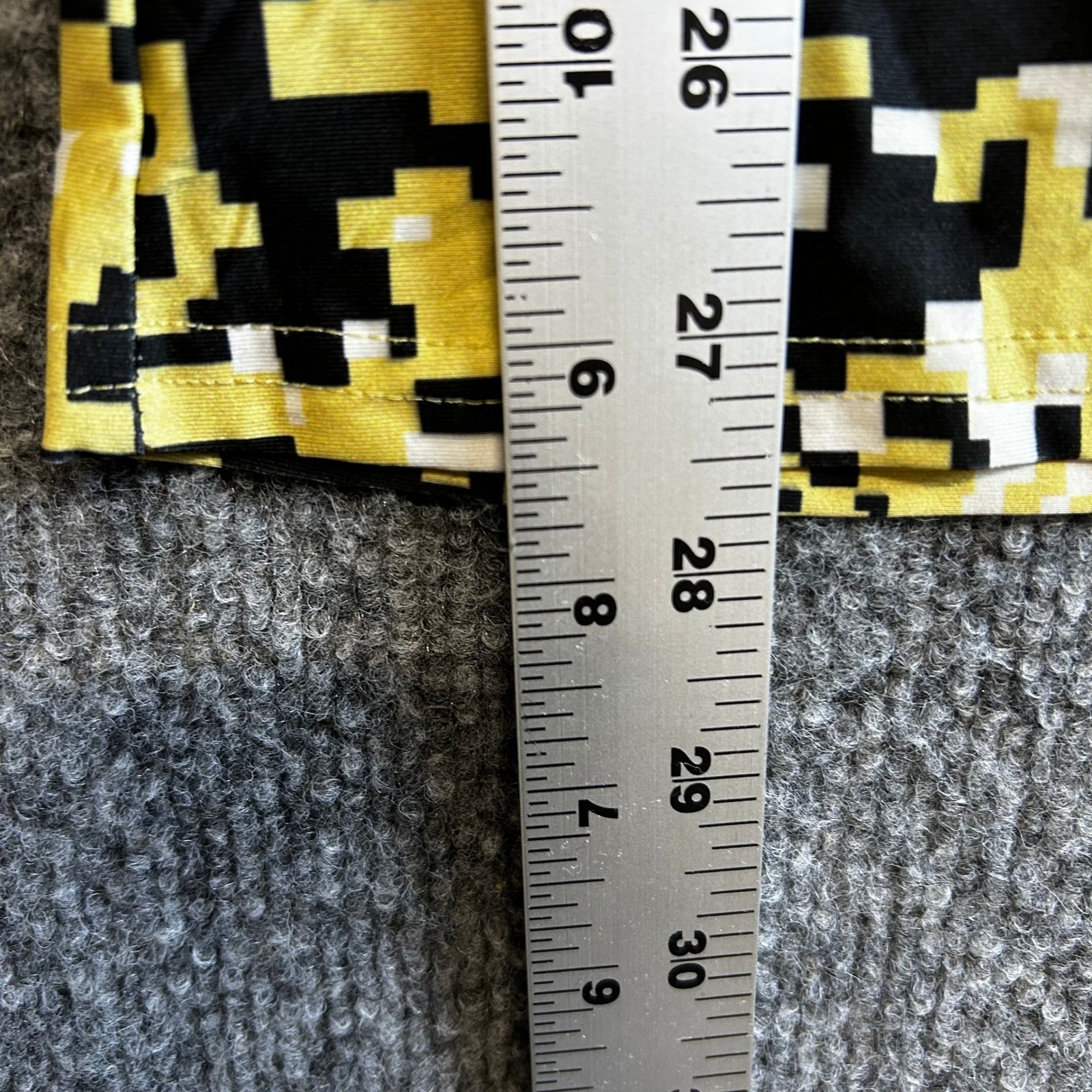 Adidas Compression Shirt Mens Size M Yellow Black Digital Camo Boyle Rebels 47 gallery