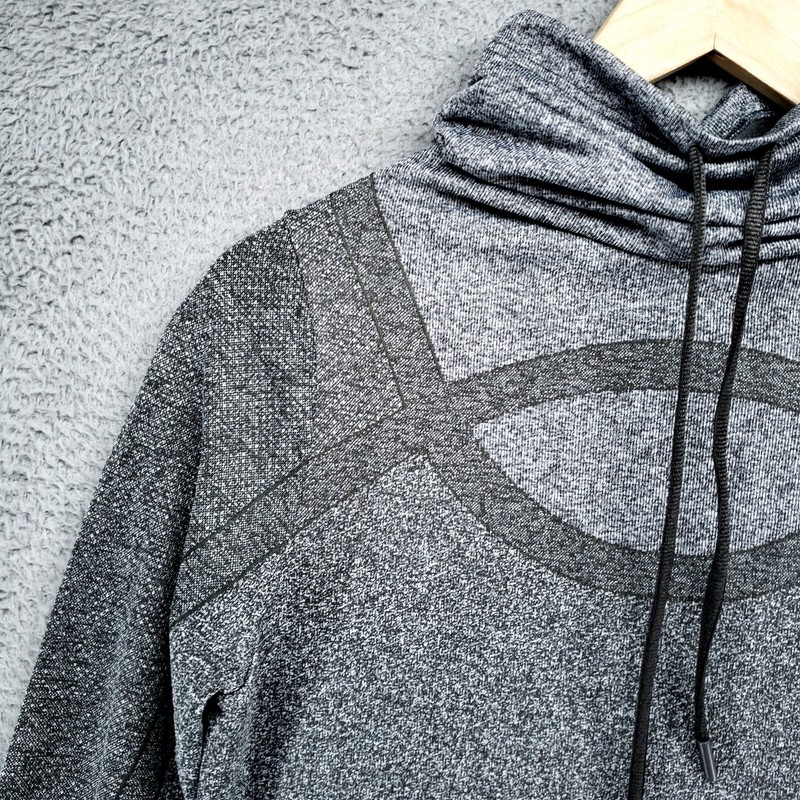 Under Armour Threadborne Fitted Shirt Mens M Gray Pullover Funnel Neck gallery