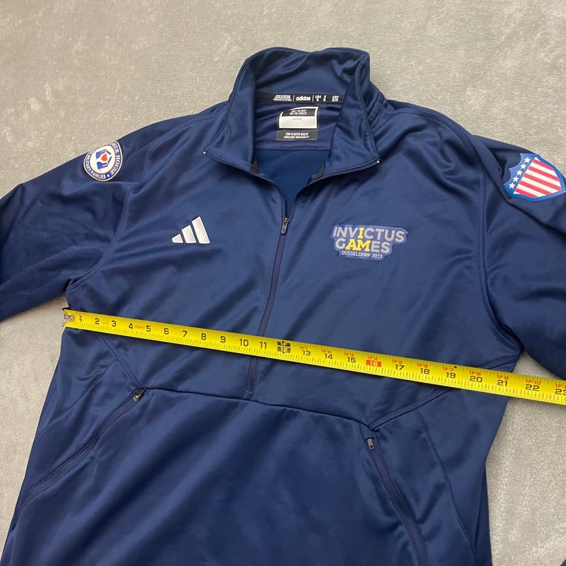 Invictus Games Dusseldorf 2023 1/4 Zip Pullover Shirt Top adidas USA XL gallery