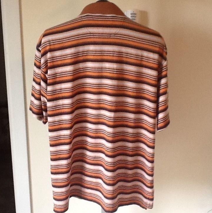 Ashworth Weather Systems Striped Polo Shirt Size M gallery