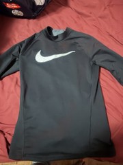 Nike Dri-FIT Men’s S Compression Mock Neck Long Sleeve Pullover Shirt Black