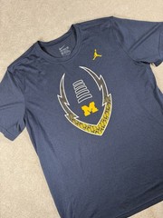 Nike Jordan Jumpman Michigan Wolverines Football S/S Athletic Shirt Men’s XL