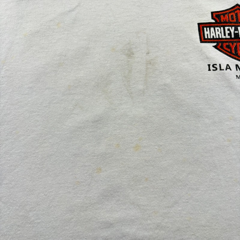 Harley Davidson Isla Mujeres Mexico Eagle Tank Top Mens 2XL White Cotton Graphic gallery