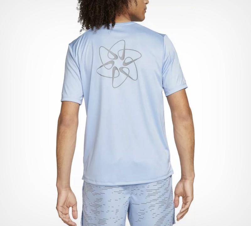 Nike Running DF UV Run Division Miler GX SS Top Blue DM4711 548 Size L gallery