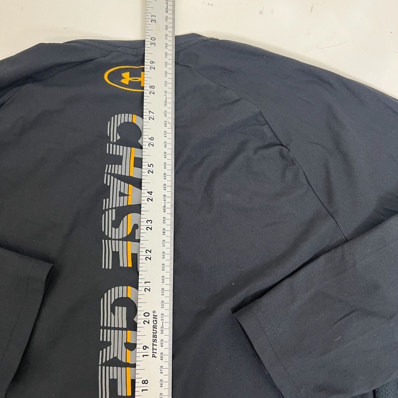 Under Armour Project Rock Chase Greatness Heatgear Black Gray Long Sleeve Shirt gallery