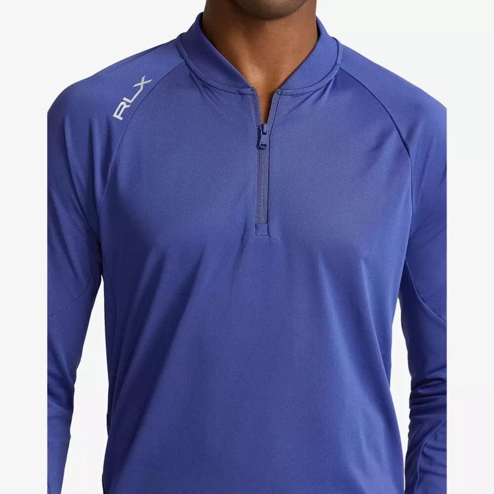 NWT RLX Ralph Lauren Men's 1/4 Zip Golf Pullover Royal Navy Stretch Wicking $168 gallery