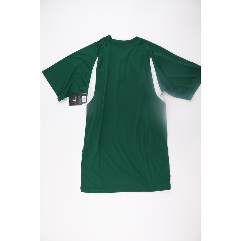 Champro Baseball Jersey Two Button Henley Small Green White Athletic Team Sports gallery