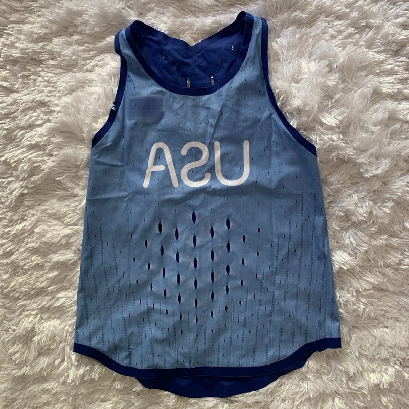 Nike Pro Elite 2024 Team USA Distance Singlet Blue Small FN0632-417 gallery