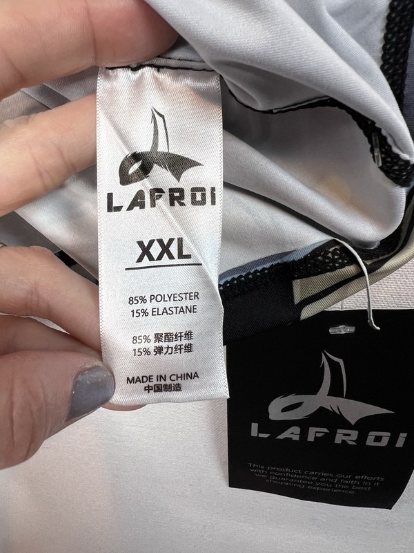 LAFROI Mens Burst Short Sleeve Wolf Graphic Base Layer Performance Shirt Sz XXL gallery